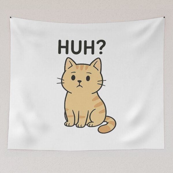 Item preview, Huh cat designed and sold by Uglyandcute.