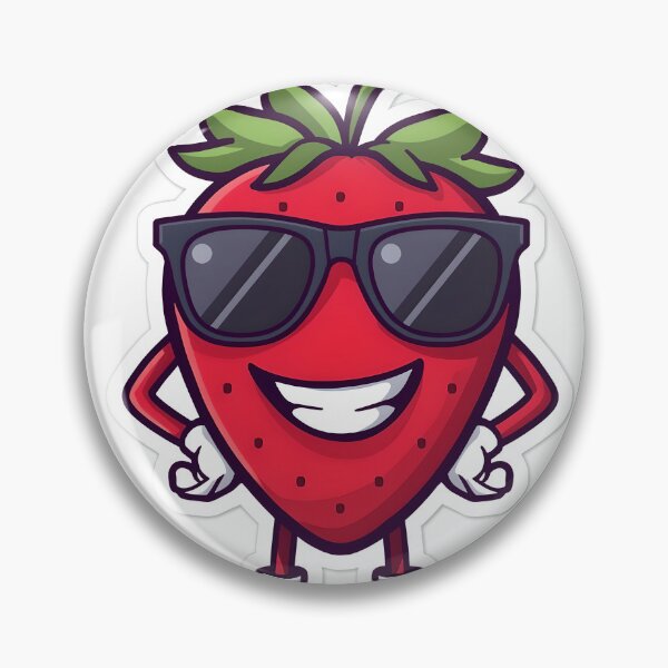 Item preview, Savage Strawberry Gang – Cool Strawberry Sticker designed and sold by QueenNahla.