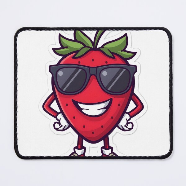 Item preview, Savage Strawberry Gang – Cool Strawberry Sticker designed and sold by QueenNahla.