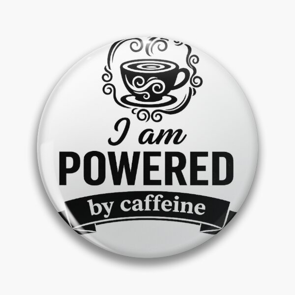 Item preview, Powered by Caffeine Sticker – Coffee Lover Vinyl Sticker, Funny Coffee Quote, Barista Gift, Laptop Water Bottle Decal designed and sold by Ryo97.