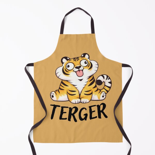 Item preview, Derpy Tiger "Terger" – Funny Cute Meme Animal Illustration designed and sold by Maryna_Reine.