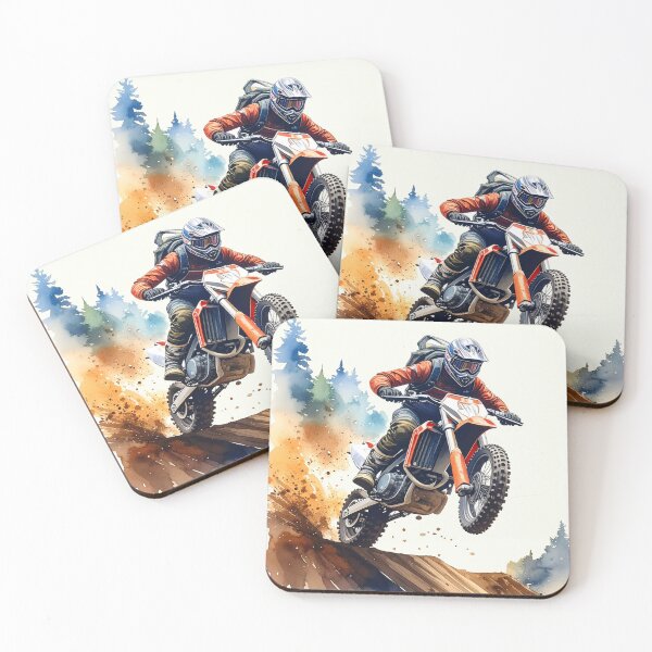 Item preview, A leap into adventure, motocross in orange designed and sold by LiskoDesign.