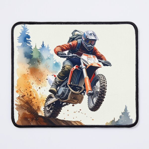 Item preview, A leap into adventure, motocross in orange designed and sold by LiskoDesign.