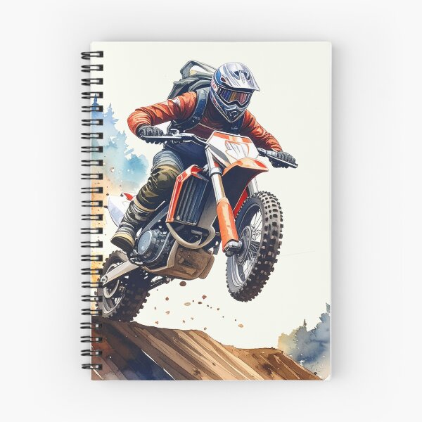 Item preview, A leap into adventure, motocross in orange designed and sold by LiskoDesign.