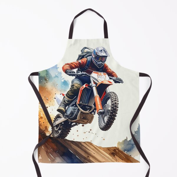 Item preview, A leap into adventure, motocross in orange designed and sold by LiskoDesign.