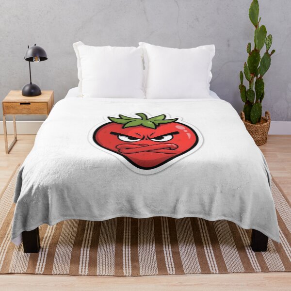 Item preview, Savage Strawberry Gang – Angry Strawberry Sticker designed and sold by QueenNahla.