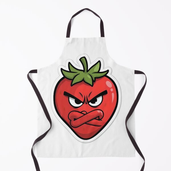 Item preview, Savage Strawberry Gang – Angry Strawberry Sticker designed and sold by QueenNahla.