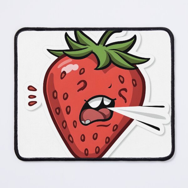 Item preview, Savage Strawberry Gang – Tired but Wild Strawberry Sticker designed and sold by QueenNahla.
