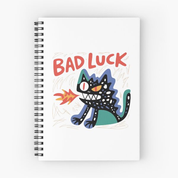 Item preview, Bad Luck Cat Illustration — Edgy Retro Cartoon Black Cat Design designed and sold by Colorful-Garden.