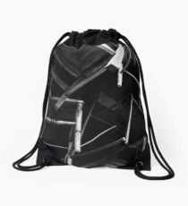a flock of chairs Drawstring Bag