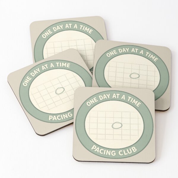 Item preview, One Day at a Time Pacing Club Badge designed and sold by ChirpInc.