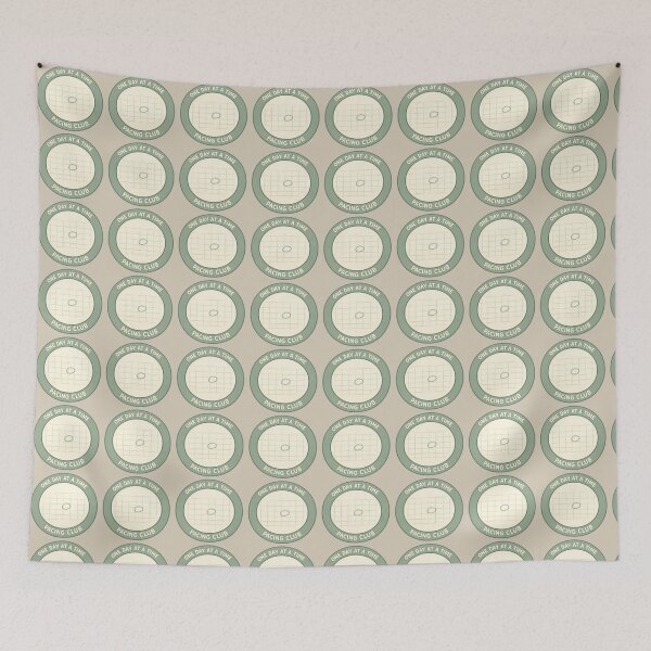 Item preview, One Day at a Time Pacing Club Badge designed and sold by ChirpInc.