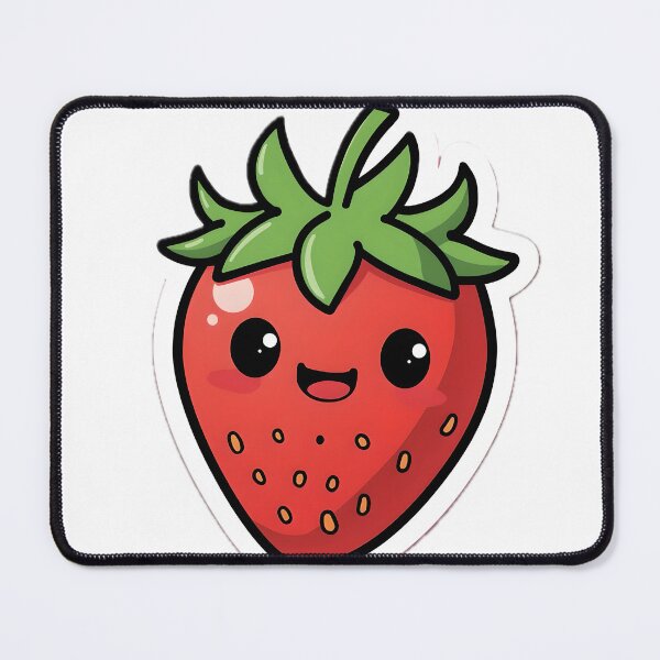 Item preview, Savage Strawberry Run – Funny Wild Fruit Sticker designed and sold by QueenNahla.