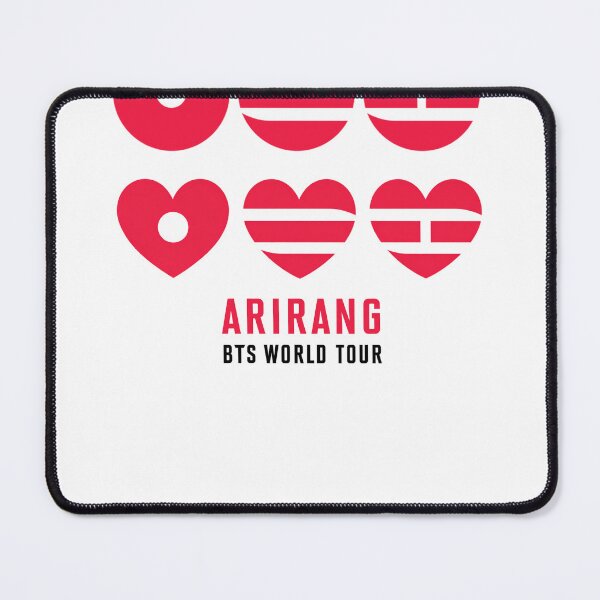 Item preview, BTS Arirang Red Hearts Tour T Shirt designed and sold by PurpleDoor52.