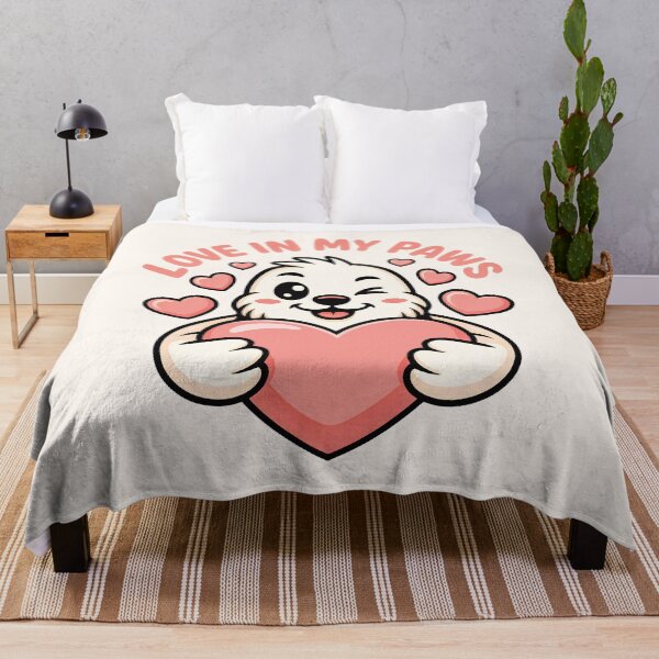 Item preview, Love in My Paws – Cute Kawaii White Seal Holding Heart Valentine Illustration designed and sold by NaturEdeN.