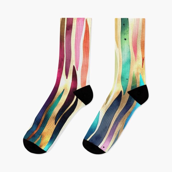 Item preview, Watercolor RAINBOW - Art Deco - PATTERN - Gold Leaf - Rainbow  designed and sold by CleverCulture.
