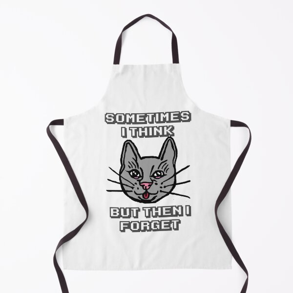 Item preview, Sometimes I Think But Then I Forget Cat Meme Joke designed and sold by CamilasPrints.