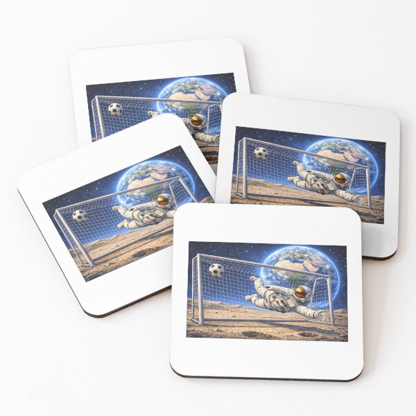 Item preview, Cosmic Goalkeeper Saves Goal Above Earth designed and sold by DoronB.