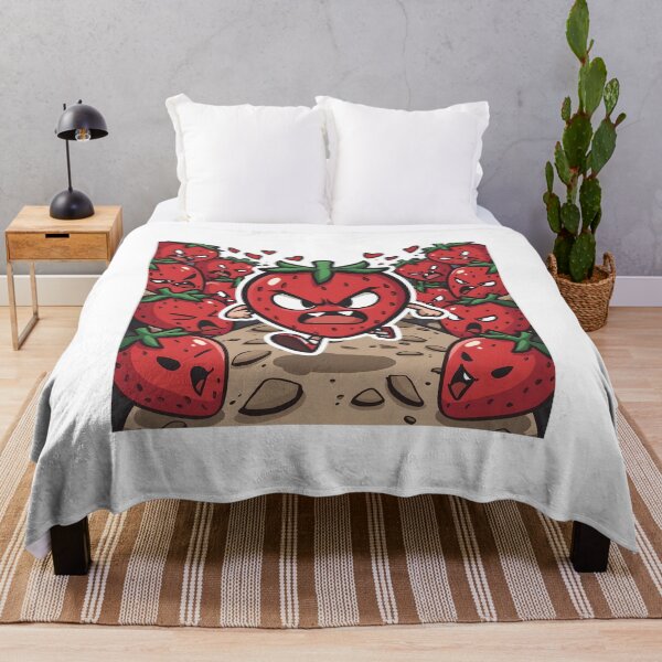 Item preview, Savage Strawberry Run – Funny Wild Fruit Sticker designed and sold by QueenNahla.
