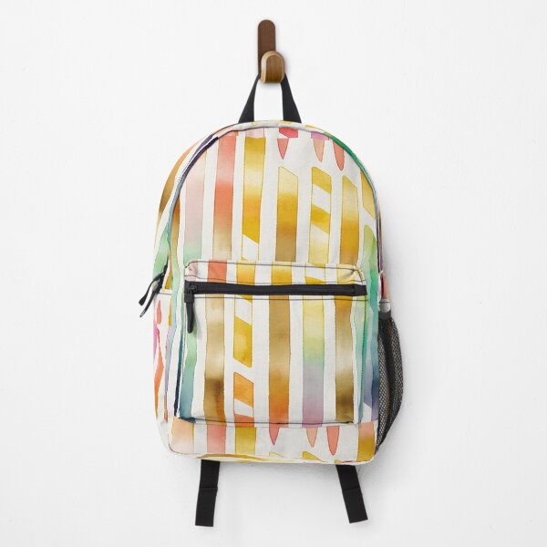 Item preview, Watercolor RAINBOW - Art Deco - PATTERN - Gold Leaf - Rainbow - Art Styles  designed and sold by CleverCulture.