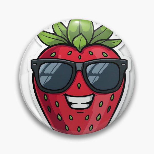 Item preview, Savage Strawberry Gang – Cool Strawberry Sticker designed and sold by QueenNahla.