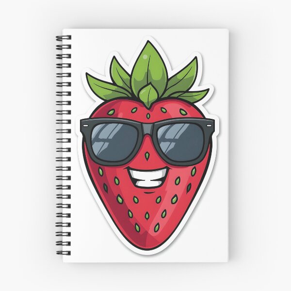 Item preview, Savage Strawberry Gang – Cool Strawberry Sticker designed and sold by QueenNahla.