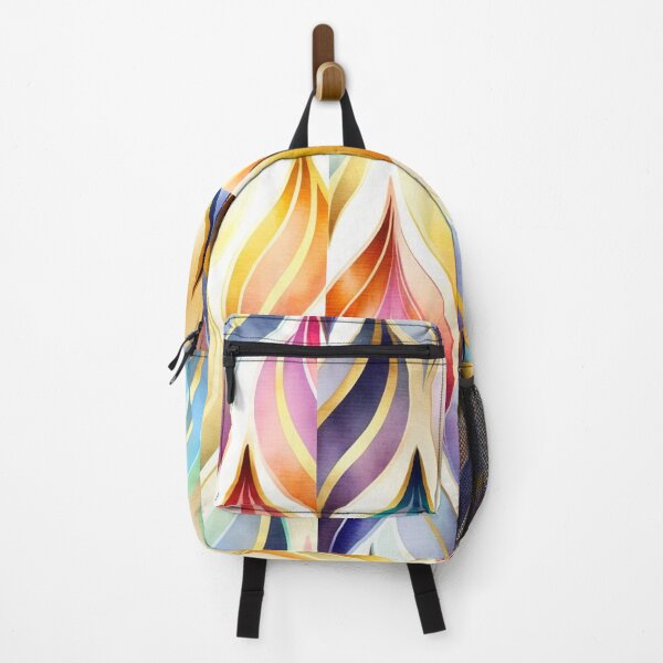Item preview, Watercolor Golden Flames - Art Deco - PATTERN - Gold Leaf - Rainbow designed and sold by CleverCulture.