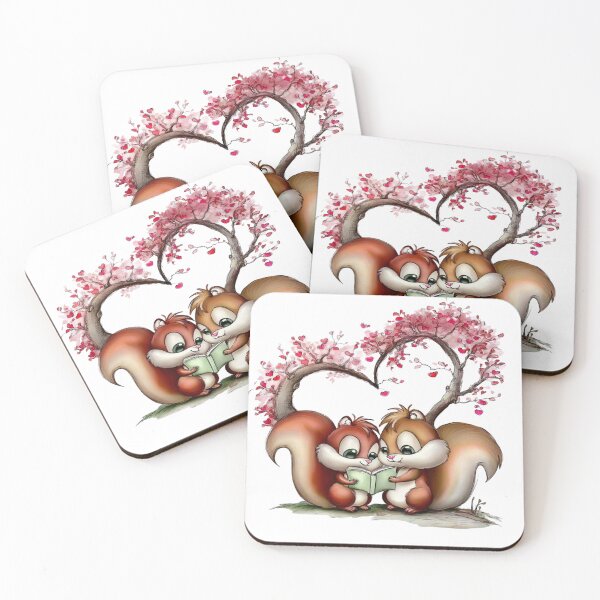 Item preview, Cute Squirrel Couple designed and sold by Signal and Ink.