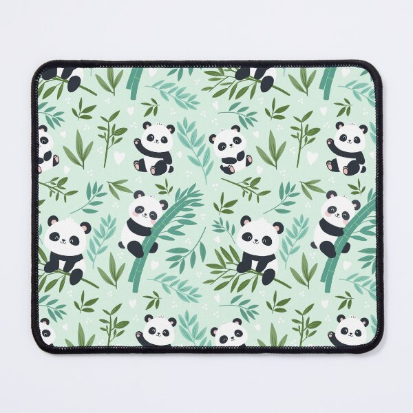 Item preview, Cute Panda Pattern with Bamboo – Adorable Seamless Forest Design in Green designed and sold by WildLakePatterns.