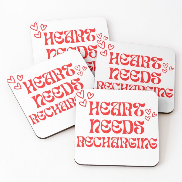 Item preview, Heart Needs Recharging – Emotional Low Battery Minimalist Design designed and sold by InnerOutDesigns.