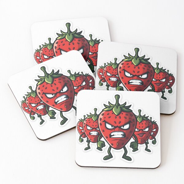 Item preview, Savage Strawberry Gang – Wild Fruit Leader Sticker designed and sold by QueenNahla.