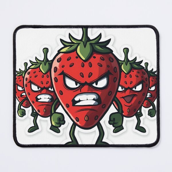 Item preview, Savage Strawberry Gang – Wild Fruit Leader Sticker designed and sold by QueenNahla.