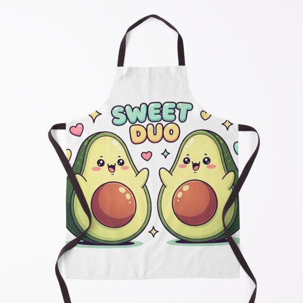 Aperçu de l'œuvre Sweet Duo – Kawaii Avocado Pair créée et vendue par Pollock.