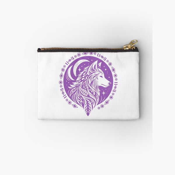 Item preview, Purple Tribal Wolf Howling Moon - Mystical Spirit Animal Amethyst Art. designed and sold by JoseFrancese.