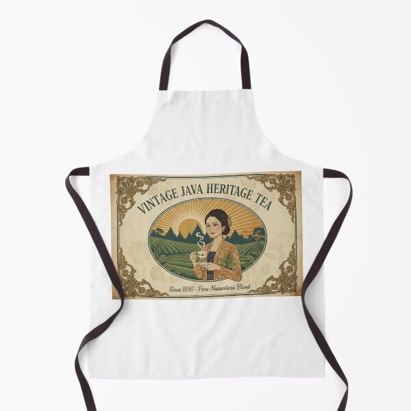 Item preview, Vintage Java Heritage Tea Poster - Indonesian Art Nouveau Print designed and sold by Java Heritage.