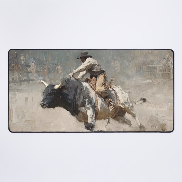 Item preview, Cowboy Riding a Bull designed and sold by lautir.
