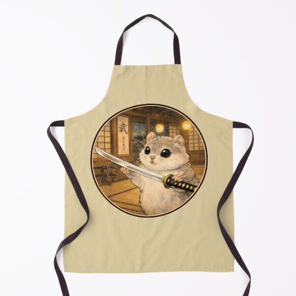 Item preview, Cute Ezo Momonga Admiring a Sword – Cozy Japanese Art designed and sold by CogoPrints.