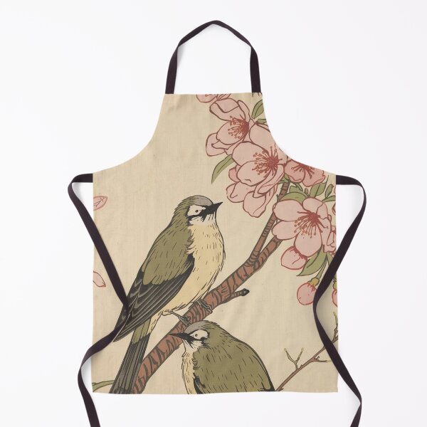 Item preview, Soft Japanese Ukiyo-e Mejiro Birds and Sakura Kacho-ga designed and sold by Vandy Fullam.