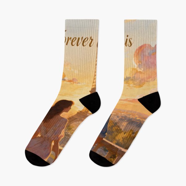 Item preview, Forever Us in Paris – Romantic Balcony View with Eiffel Tower designed and sold by FreeFromDefault.