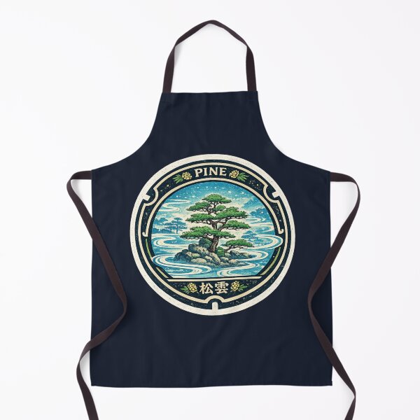 Item preview, Pine & Mist Rings Manhole Cover Art designed and sold by Planthem.