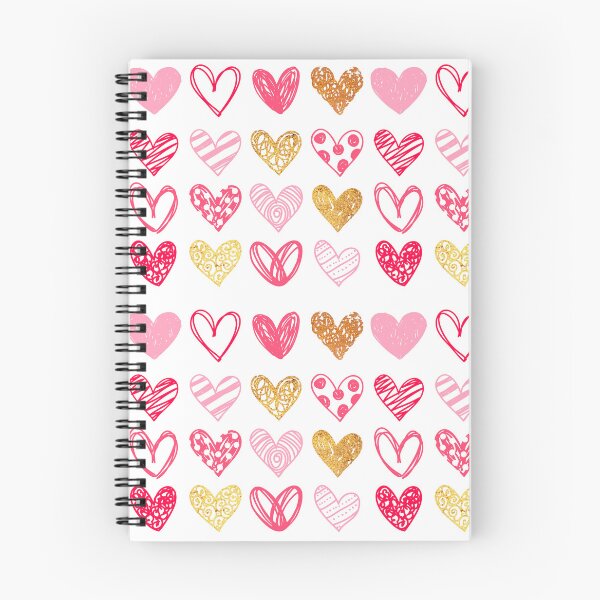 Item preview, Mixed Doodle Hearts Saint Valentine's Day - Cute Glitter & Textured Love Hearts Grid Art Print designed and sold by DesignArtist.ia.