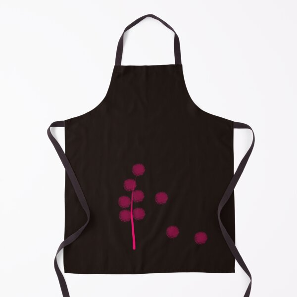 Item preview, Crimson Stem in the Dark – Minimal Abstract Floral Art designed and sold by MysticPurpleHue.