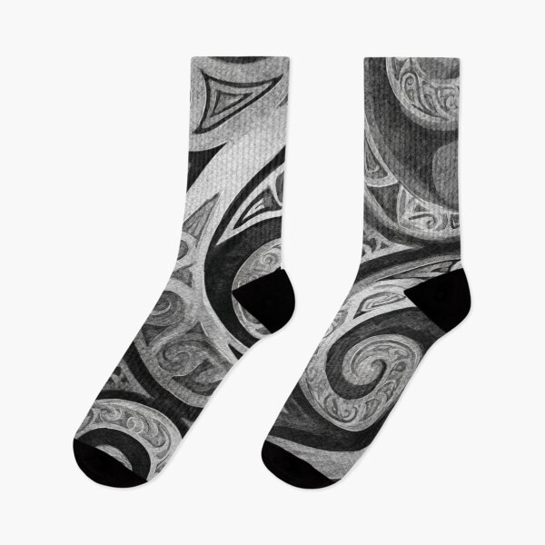 Aperçu de l'œuvre Nouvelle-Zélande Maori Paua Pattern Koru Design 569 créée et vendue par GrinGalore.