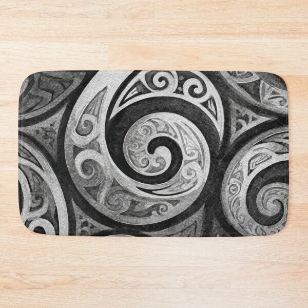 Item preview, New Zealand Māori Paua Pattern Koru Design 569 designed and sold by GrinGalore.