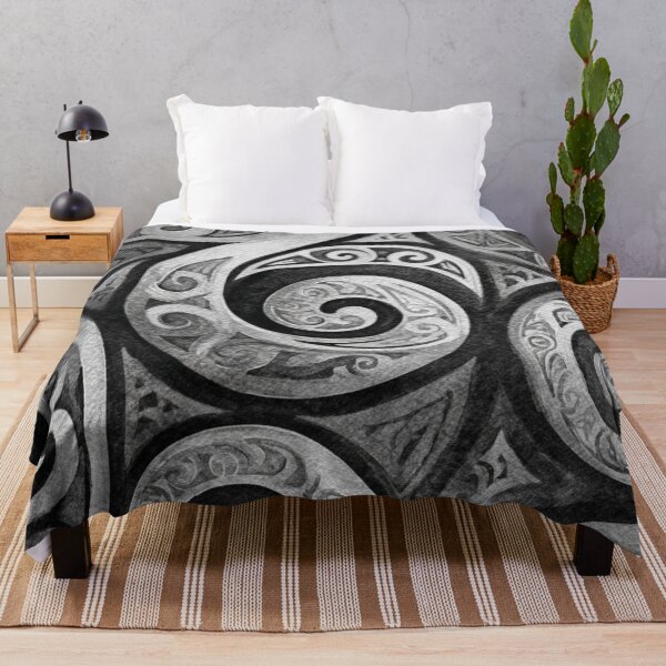 Aperçu de l'œuvre Nouvelle-Zélande Maori Paua Pattern Koru Design 569 créée et vendue par GrinGalore.