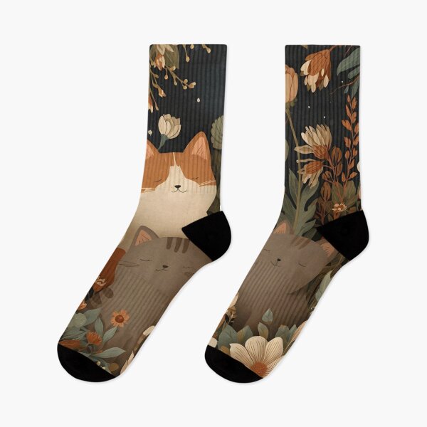 Item preview, Midnight Bloom Felines designed and sold by CharlieDesings.