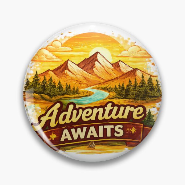 Item preview, Adventure Awaits – Mountain Exploration Art designed and sold by Pollock.