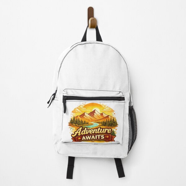 Item preview, Adventure Awaits – Mountain Exploration Art designed and sold by Pollock.