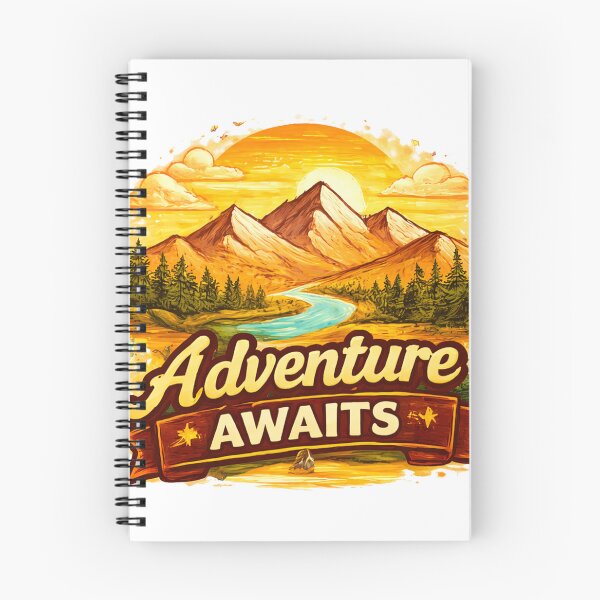 Item preview, Adventure Awaits – Mountain Exploration Art designed and sold by Pollock.
