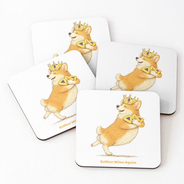 Item preview, Purim Corgi Funny Costume Queen Esther Wins Again designed and sold by PillowCatStudio.